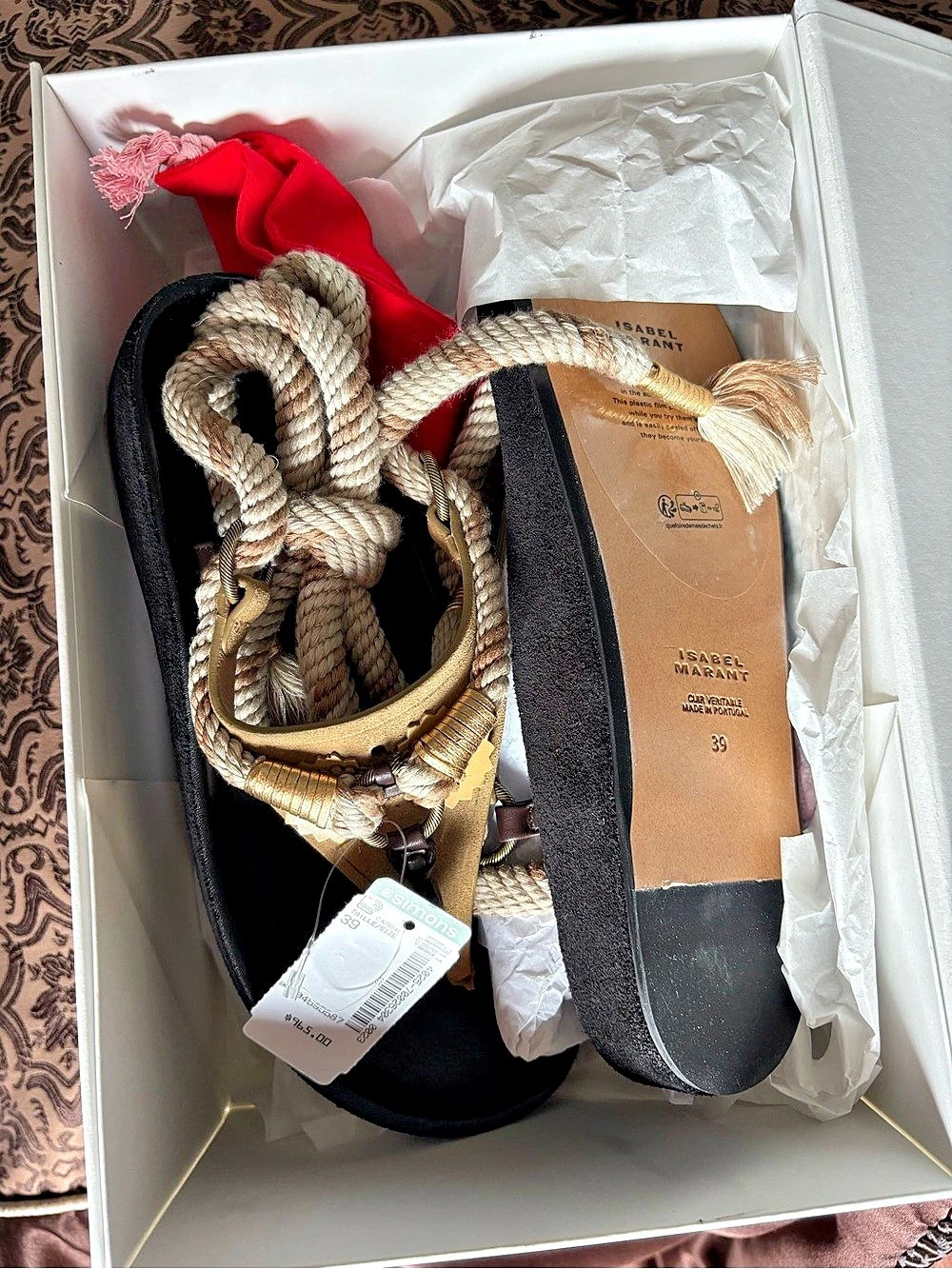 Isabel Marant Sandals in Black & Tan US 9 NWT